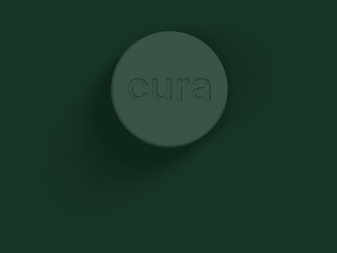 Cura Block — a small green disc with the Cura logo
